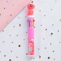 10 Colors Cute Animal Cartoon Ballpoint Pen School Office Supply Stationery Papelaria Escolar Multicolored Pens Colorful Refill