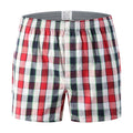 New Mens Underwear Boxers Shorts Casual Cotton Sleep Underpants High Quality Brands Plaid Loose Comfortable Homewear Panties