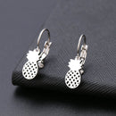 Fashion Earring World Map/Pineapple/Love Heart/Star Small Geometric Gift For Women Party Alentine's Day Stainless Steel Jewelry