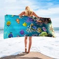 1 Pcs Quicky-dry Microfiber Bath Towels 75*150cm Beach Towel Large Sport Towels Camping Accessories