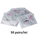 50/100 Eyelash Patches for Building Eyelash Pads Eye Gel Patches Under Eyelash Pad for Eyelash Extension Lint Free Paper-Patch