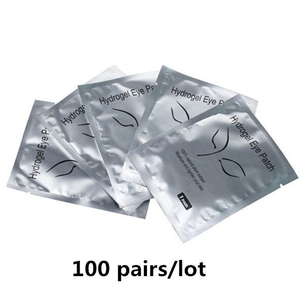 50/100 Eyelash Patches for Building Eyelash Pads Eye Gel Patches Under Eyelash Pad for Eyelash Extension Lint Free Paper-Patch