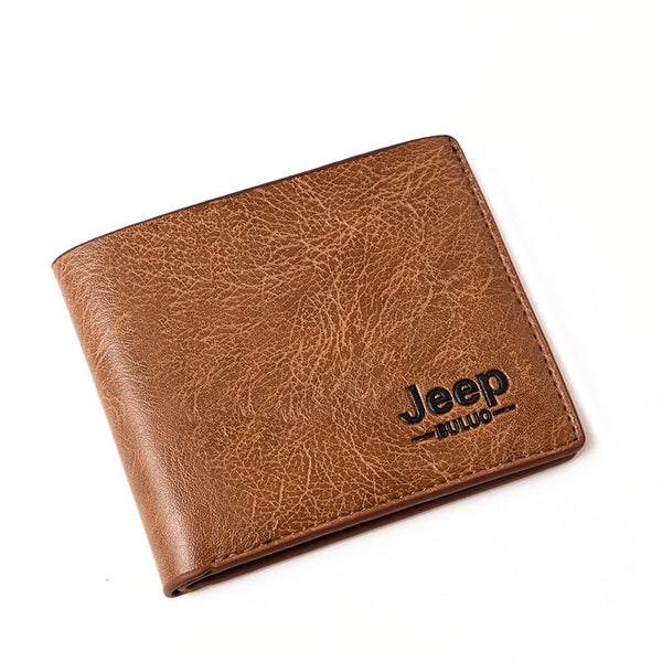 Top Men Wallets Mens Jeep Wallet with Coin Bag Small Money Purses New Design Dollar Slim Purse Money Clip Wallet