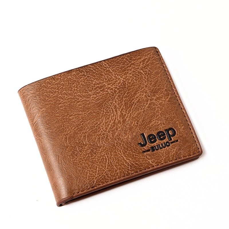 Top Men Wallets Mens Jeep Wallet with Coin Bag Small Money Purses New Design Dollar Slim Purse Money Clip Wallet
