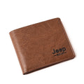 Top Men Wallets Mens Jeep Wallet with Coin Bag Small Money Purses New Design Dollar Slim Purse Money Clip Wallet