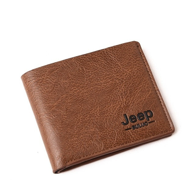 Top Men Wallets Mens Jeep Wallet with Coin Bag Small Money Purses New Design Dollar Slim Purse Money Clip Wallet