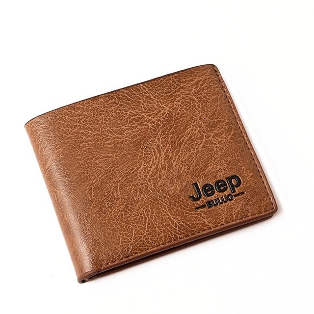 Top Men Wallets Mens Jeep Wallet with Coin Bag Small Money Purses New Design Dollar Slim Purse Money Clip Wallet