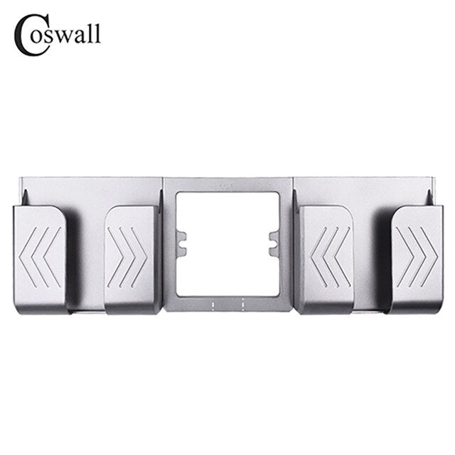 Coswall Wall Socket Phone Holder Smartphone Accessories Stand Support For Mobile Phone Apple Samsung Huawei Two Phone Holder