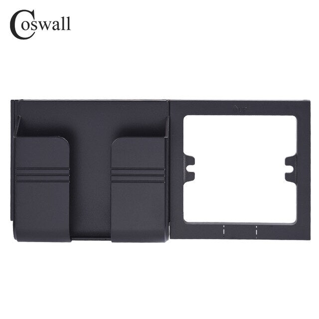 Coswall Wall Socket Phone Holder Smartphone Accessories Stand Support For Mobile Phone Apple Samsung Huawei Two Phone Holder