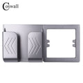 Coswall Wall Socket Phone Holder Smartphone Accessories Stand Support For Mobile Phone Apple Samsung Huawei Two Phone Holder