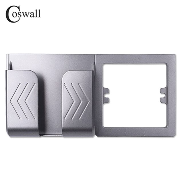 Coswall Wall Socket Phone Holder Smartphone Accessories Stand Support For Mobile Phone Apple Samsung Huawei Two Phone Holder