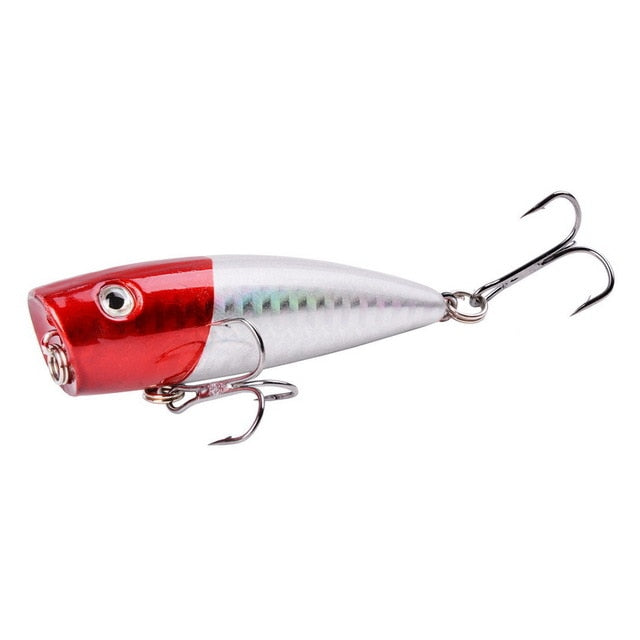 1pcs Big Popper Fishing Lure artificial fishing bait Crankbait Wobblers high carbon steel hook Fishing Lures