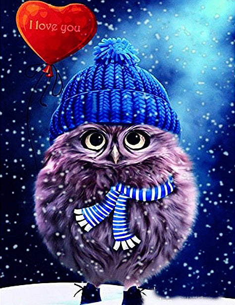 AZQSD 5D Diamond Mosaic Owl Needlework DIY Full Sets Diamond Embroidery Animal Picture Of Rhinestones Home Decor