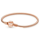 Boosbiy Silver Plated Cute Owl Snake Chain Charm Bracelet For Women Fashion Brand Bracelets DIY Jewelry Gift Making