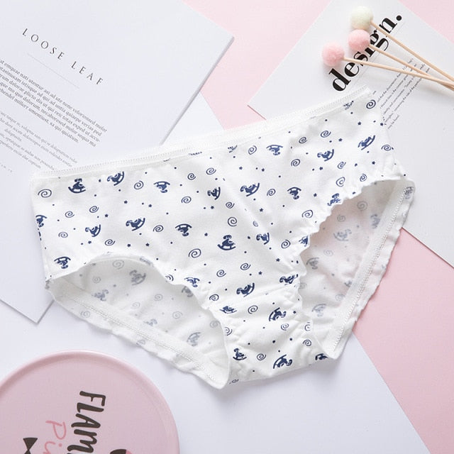 SP&CITY Cute Cartoon Fruit Cotton Girls Underwear Soft Breathable Animal Print Seamless Panties Women Strawberry Briefs Lingerie