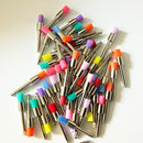 50Pcs Dental Lab Nylon Latch Small Flat Polishing Polisher Prophylaxis Brushes Disposable Dental Care Brush Head