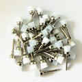 50Pcs Dental Lab Nylon Latch Small Flat Polishing Polisher Prophylaxis Brushes Disposable Dental Care Brush Head