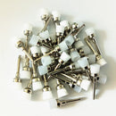 50Pcs Dental Lab Nylon Latch Small Flat Polishing Polisher Prophylaxis Brushes Disposable Dental Care Brush Head