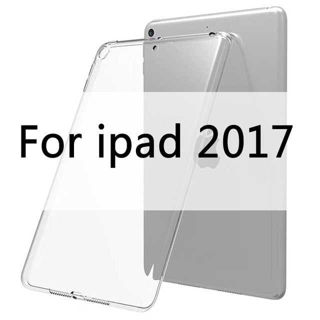 Case For iPad 10.2 2019 MiNi 2 3 4 5 TPU Transparent Silicone Shockproof Cover For New iPad 2017 2018 Pro 10.5 Air 1 2 Back Case