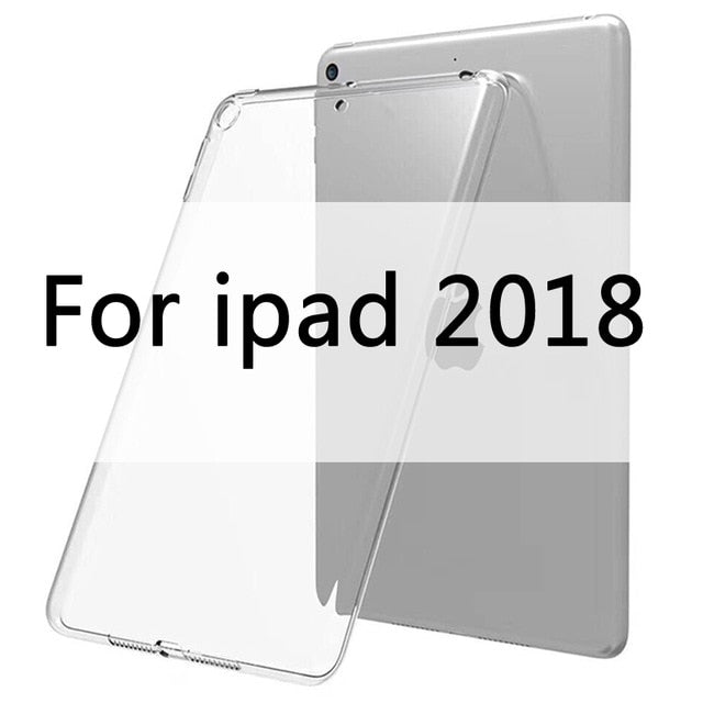 Case For iPad 10.2 2019 MiNi 2 3 4 5 TPU Transparent Silicone Shockproof Cover For New iPad 2017 2018 Pro 10.5 Air 1 2 Back Case