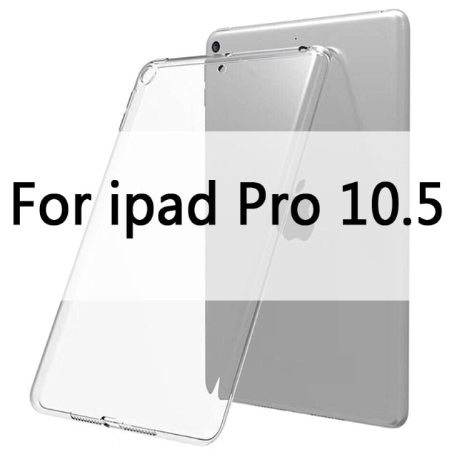 Case For iPad 10.2 2019 MiNi 2 3 4 5 TPU Transparent Silicone Shockproof Cover For New iPad 2017 2018 Pro 10.5 Air 1 2 Back Case