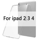 Case For iPad 10.2 2019 MiNi 2 3 4 5 TPU Transparent Silicone Shockproof Cover For New iPad 2017 2018 Pro 10.5 Air 1 2 Back Case