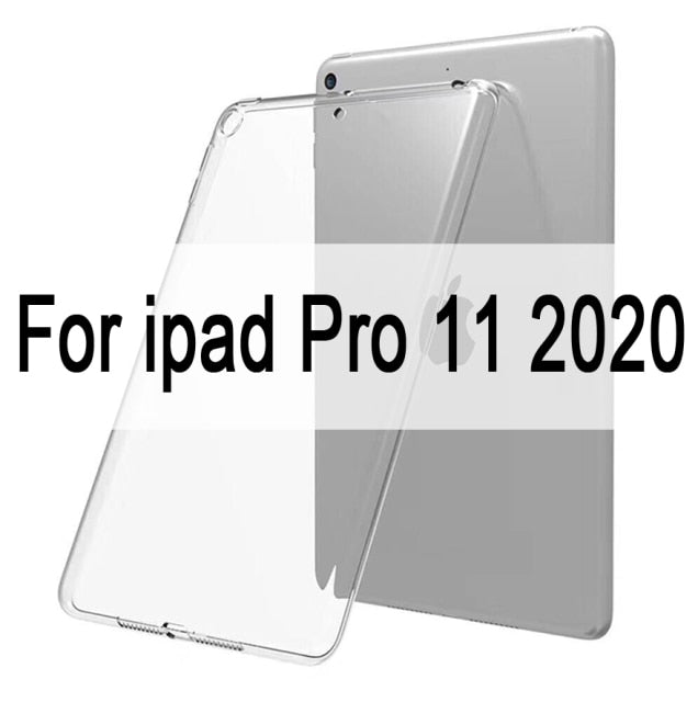 Case For iPad 10.2 2019 MiNi 2 3 4 5 TPU Transparent Silicone Shockproof Cover For New iPad 2017 2018 Pro 10.5 Air 1 2 Back Case