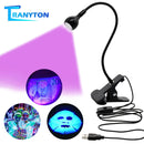 LED Clip Desk Lamp Rechargeable USB Led Flexible Table Lamps Cash Medical Product Detector UV Gel Curing Light For DIY Nail Art