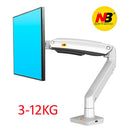 NB F100A Gas Spring Arm 22-35 inch Screen Monitor Holder 360 Rotate Tilt Swivel Desktop Monitor Mount Arm with USB3.0 Ports