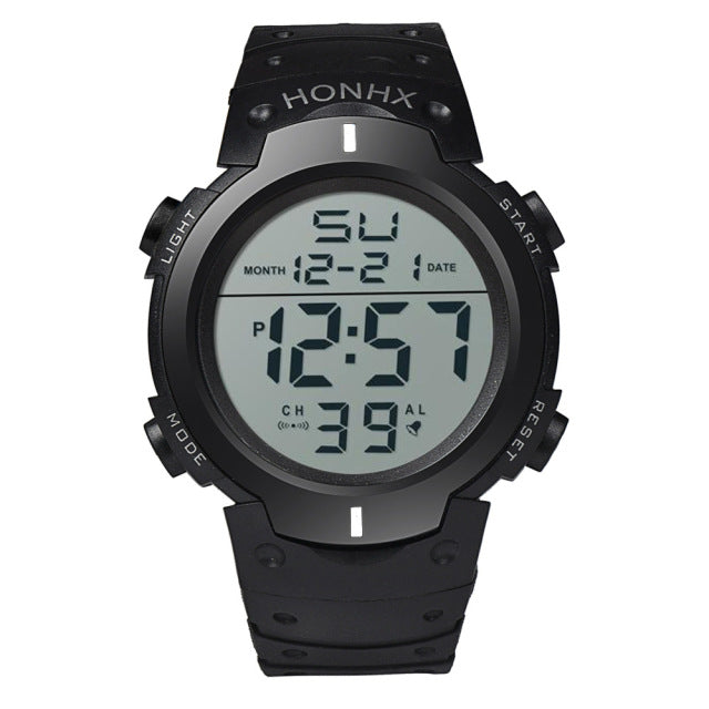 Men's Sport Casual LED Watches Men Digital Clock Multi-Functional Rubber Man Fitness Army Military Electronic Watch Reloj Hombre