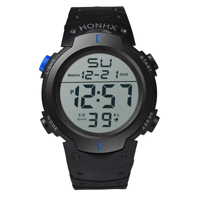 Men's Sport Casual LED Watches Men Digital Clock Multi-Functional Rubber Man Fitness Army Military Electronic Watch Reloj Hombre