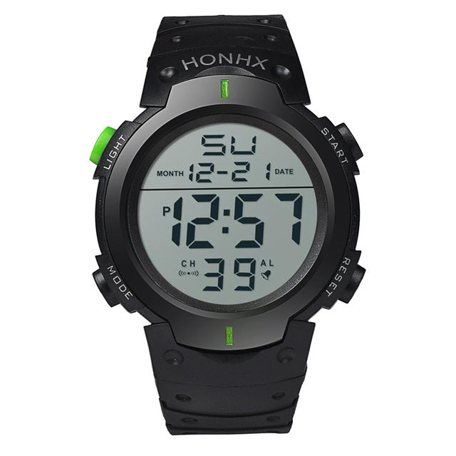 Men's Sport Casual LED Watches Men Digital Clock Multi-Functional Rubber Man Fitness Army Military Electronic Watch Reloj Hombre