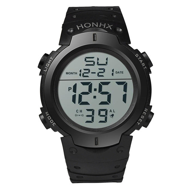 Men's Sport Casual LED Watches Men Digital Clock Multi-Functional Rubber Man Fitness Army Military Electronic Watch Reloj Hombre