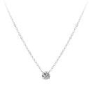 Trendy 925 Sterling Silver O-Chain Necklace 0.3cm/0.4cm/0.5cm Zircon Necklace For Women Gift Summer Fashion Jewelry NK033