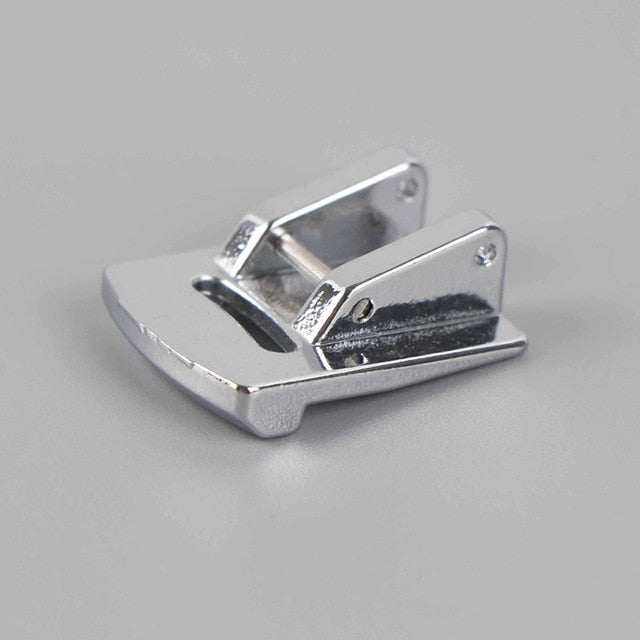 Hot sale 1Pcs Sliver Rolled Hem Curling Presser Foot For Sewing Machine Singer Janome Sewing Accessories