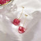 2020 New Arrival Dominated Acrylic fashion Geometric fine Women Drop Earrings contracted sweet cherry modelling long earrings