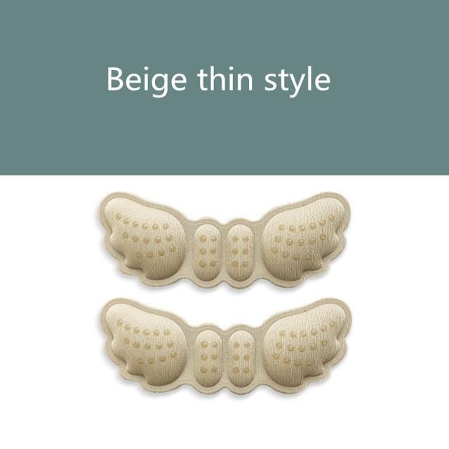 1Pair High Heel Insoles Butterfly Adjust Size Heel Liner Grips Protector Sticker Heel Pad Foot Care Anti Keep Abreast Heel Pads