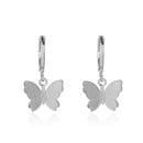 Long Tassel Butterfly Drop Earrings Silver Color 2020 Fashion Hanging Women Earrings Summer Jewelry Girls GIfts