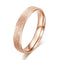 Classic Simple Matte Narrow/Wide Ring Titanium Steel for Women Trendy Tail Ring Rose Gold/Silver Color Wedding Band Jewelry Gift