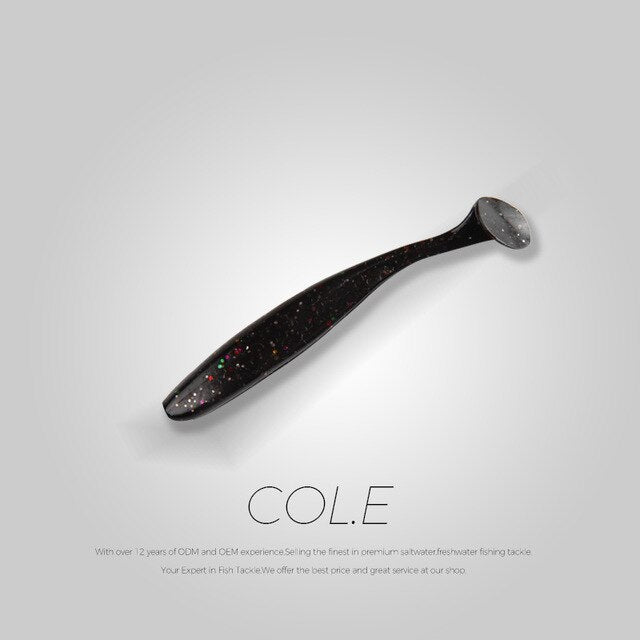 BEARKING EZ shinner Fishing Lures 50mm 75mm 100mm Wobblers Carp Fishing Soft Lures Silicone Artificial Double Color Baits