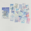 Journamm 40pcs/pack Letter of Time Poetry Washi Paper Stickers Diy Diary Deco Planner Journal Decorative Stationery Stickers