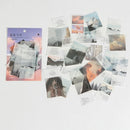 Journamm 40pcs/pack Letter of Time Poetry Washi Paper Stickers Diy Diary Deco Planner Journal Decorative Stationery Stickers