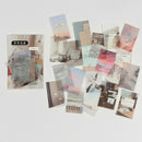 Journamm 40pcs/pack Letter of Time Poetry Washi Paper Stickers Diy Diary Deco Planner Journal Decorative Stationery Stickers