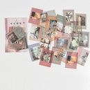 Journamm 40pcs/pack Letter of Time Poetry Washi Paper Stickers Diy Diary Deco Planner Journal Decorative Stationery Stickers