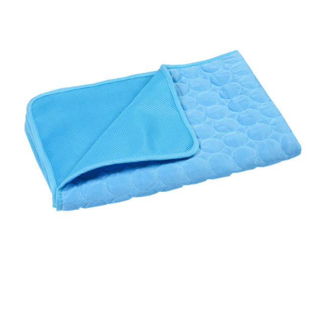 Summmer Dog Mat Cooling Ice Pad For Cat Pet Sofa Bed Foldable Blanket For Small Medium Large Dogs Washable Car Cold Cushion