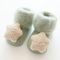 Cute Baby Socks Stereo Doll Socks Autumn Winter Mid Stocks Velvet Thickening Brush Furry Newborn Floor Socks 0-18 months