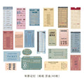 40pcs/pack Museum Series Decorative Stickers Scrapbooking Stick Label Diary Album Stationery Retro Stamp Plant Sticker