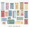 40pcs/pack Museum Series Decorative Stickers Scrapbooking Stick Label Diary Album Stationery Retro Stamp Plant Sticker