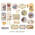 40pcs/pack Museum Series Decorative Stickers Scrapbooking Stick Label Diary Album Stationery Retro Stamp Plant Sticker