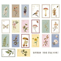 40pcs/pack Museum Series Decorative Stickers Scrapbooking Stick Label Diary Album Stationery Retro Stamp Plant Sticker